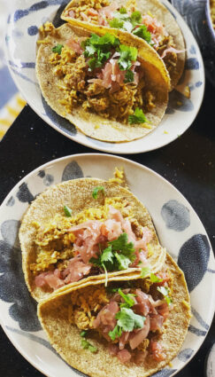 Vermont kimchi into kimchi pancakes